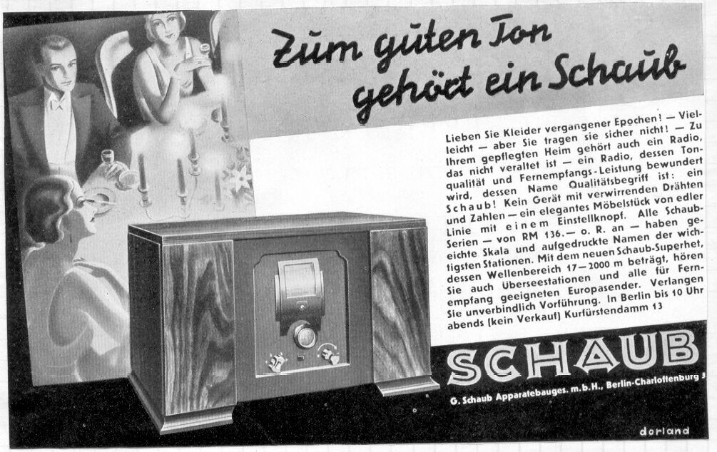 Schaub Radio  Werbung
