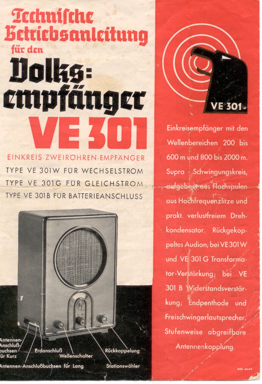 Volks Empfnger VE 301